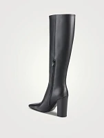 VLOGO Leather Knee-High Boots