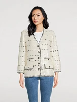 Ceriani Sequined Knit Jacket