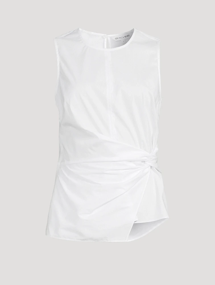 Bisa Stretch Cotton And Nylon Sleeveless Top