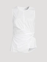 Bisa Stretch Cotton And Nylon Sleeveless Top