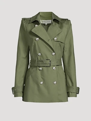 Angelique Dickey Double-Breasted Trench Coat