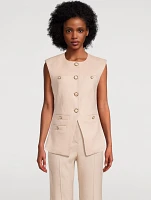 Tamara Linen-Blend Vest