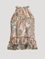 Renee Halter Top Floral Print