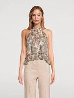 Renee Halter Top Floral Print