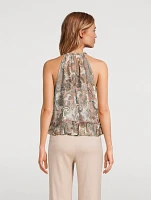Renee Halter Top Floral Print