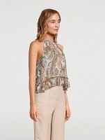Renee Halter Top Floral Print