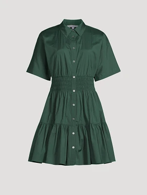 Greta Smocked Shirt Dress