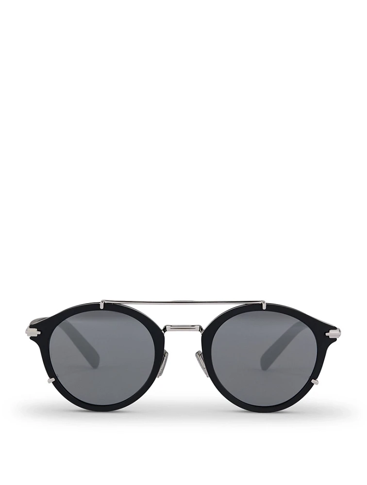 DiorBlackSuit R7U Round Sunglasses