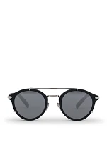 DiorBlackSuit R7U Round Sunglasses