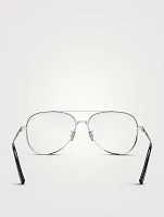 DiorBlackSuitO A2U Aviator Optical Glasses