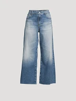 Saige Wide-Leg Crop Jeans