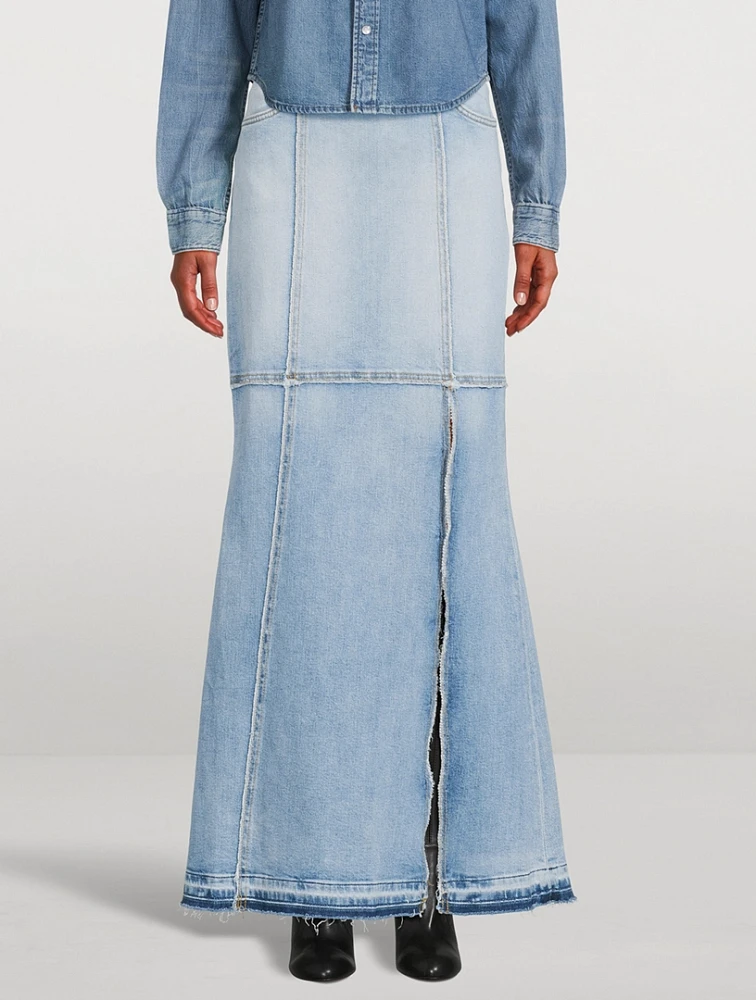 Denim Maxi Skirt