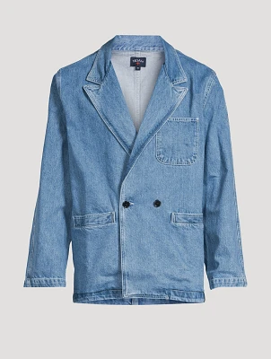 Double-Breasted Denim Jacket