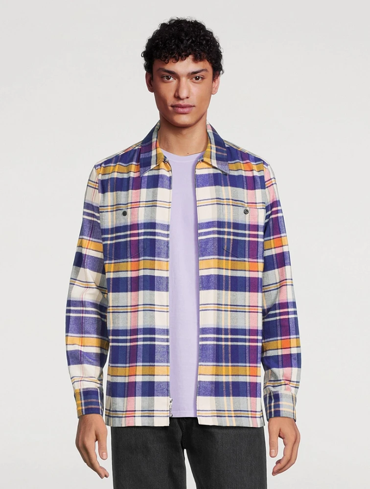 Lightweight Plaid Flannel Shirt