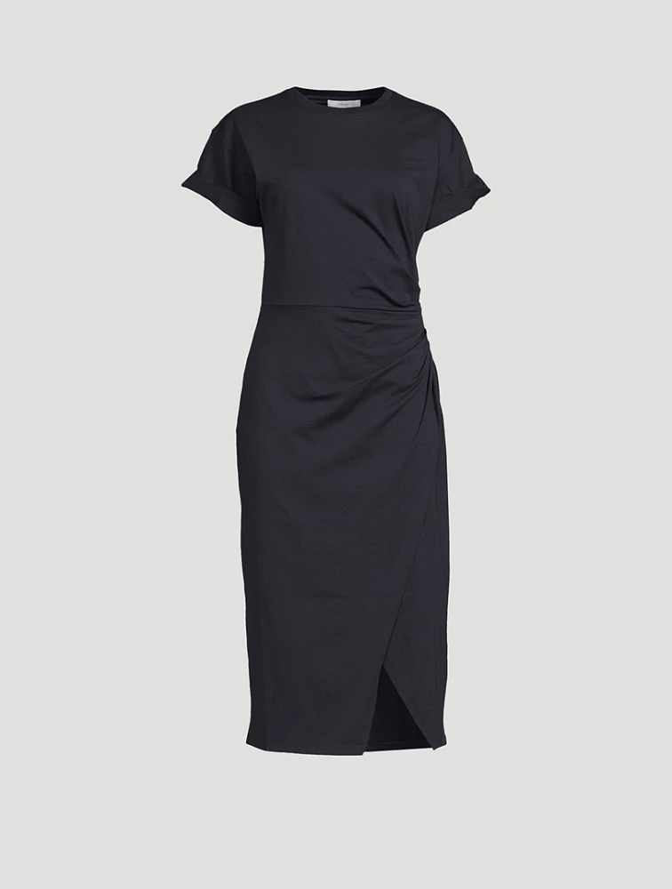 Ruched Jersey Midi Dress