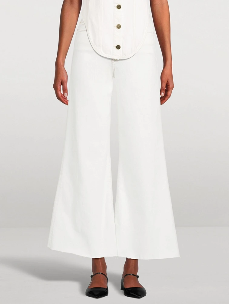 Le Palazzo Crop Wide-Leg Jeans