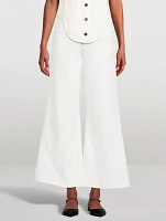 Le Palazzo Crop Wide-Leg Jeans