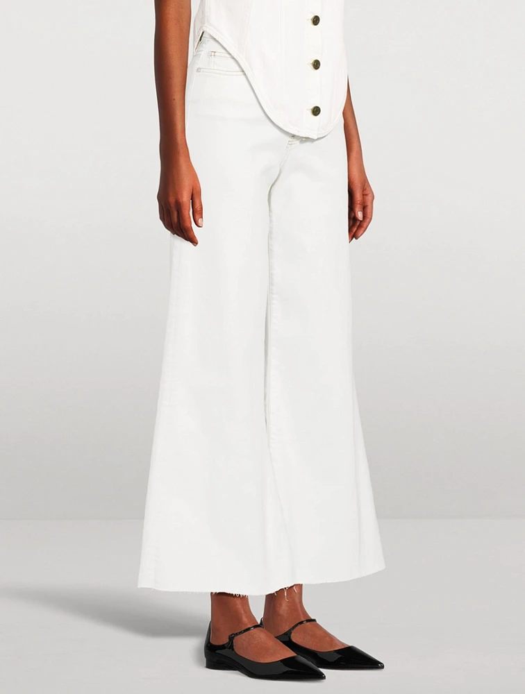 Le Palazzo Crop Wide-Leg Jeans