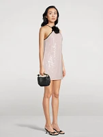 Sequin Halter Mini Dress