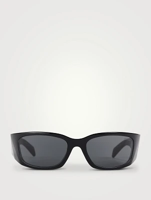 Rectangular Wraparound Sunglasses