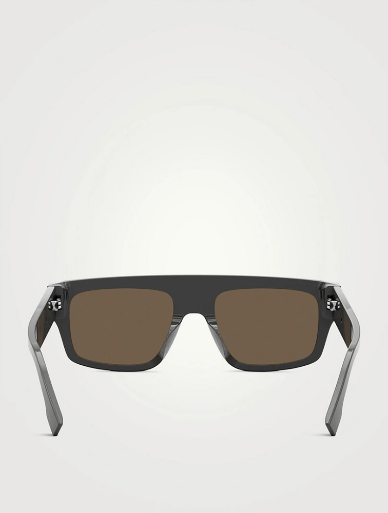 Fendigraphy Geometric Rectangular Sunglasses
