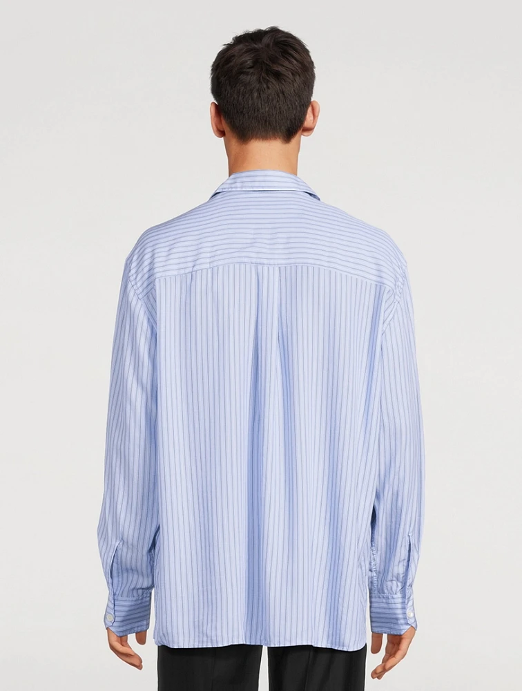 Above Shirt Striped Print