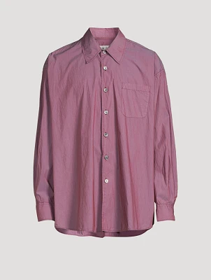 Cotton And Nylon Borrowed Shirt