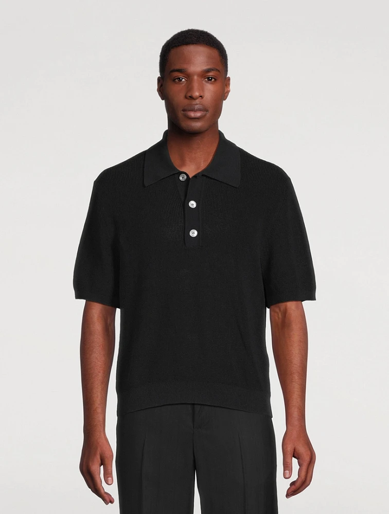 Crispy Cotton-Blend Polo Shirt