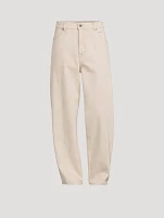Fatigue Cut Wide-Leg Jeans