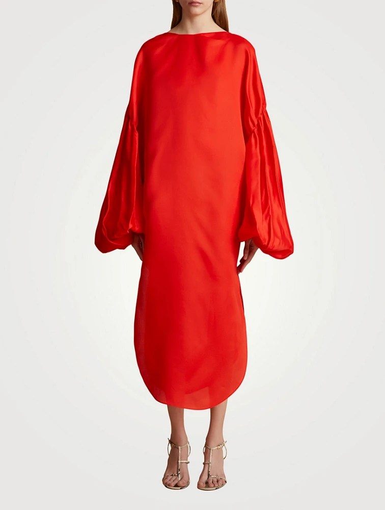 Zelma Silk Midi Dress
