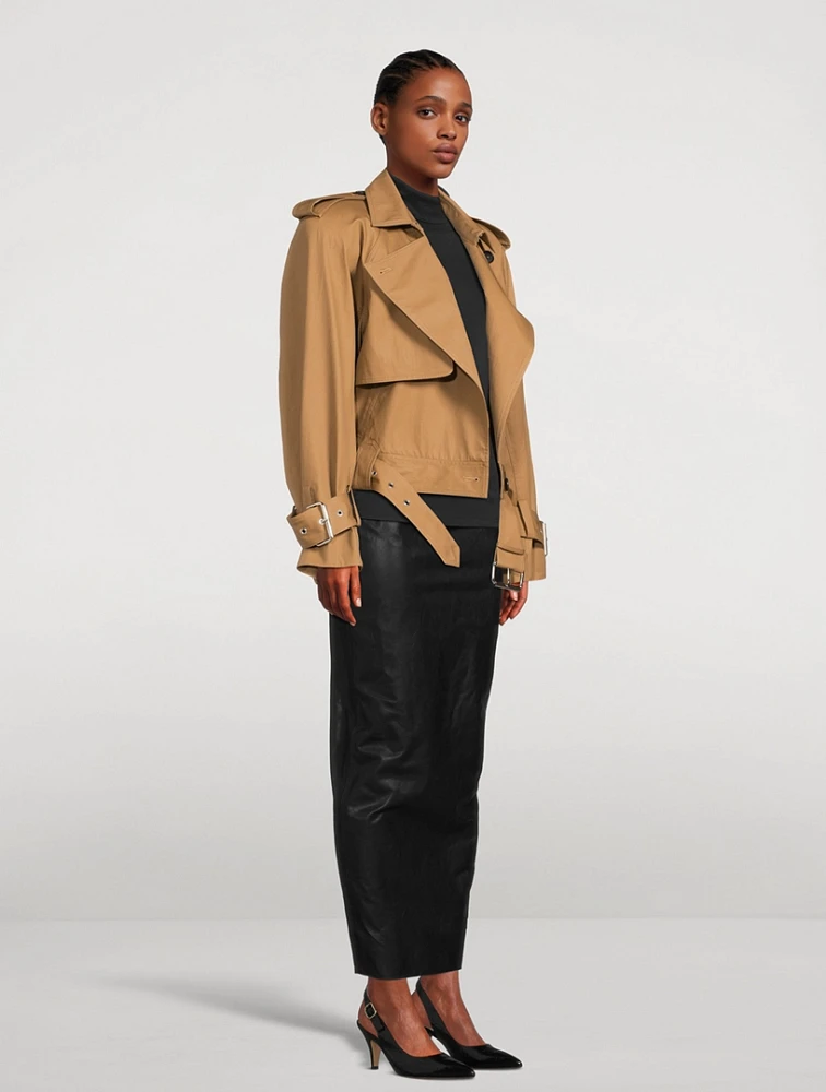 The Hammond Cropped Trench Jacket