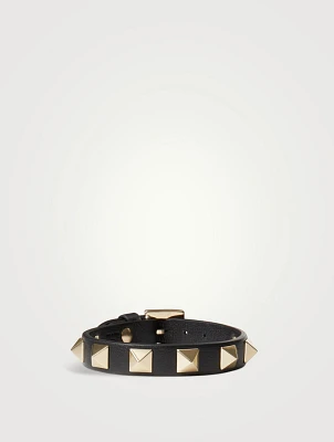 Rockstud Leather Strap Bracelet