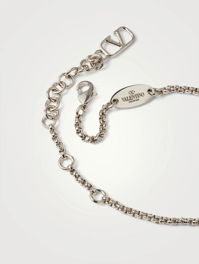 VLOGO Chain Bracelet With Crystals