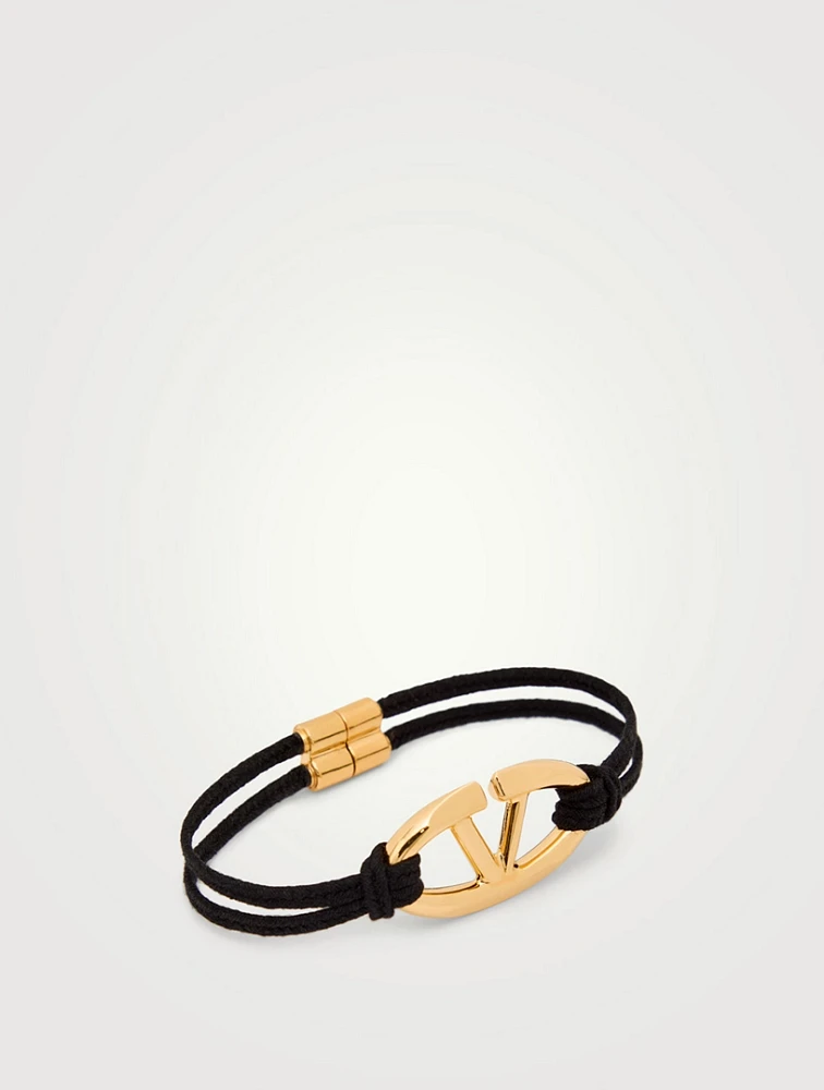 VLOGO Rope And Metal Bracelet