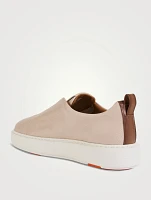 Leather Slip-On Sneakers