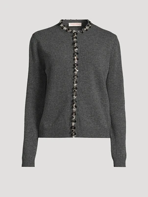 Embellished Wool Cardigan