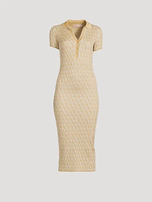 Toile Iconographe Lurex Knit Polo Dress