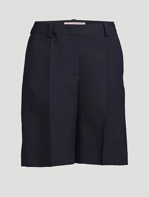 Wool Silk Bermuda Shorts