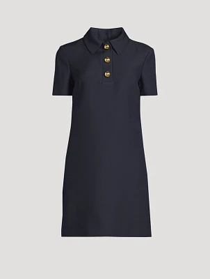 Wool Silk Polo Dress