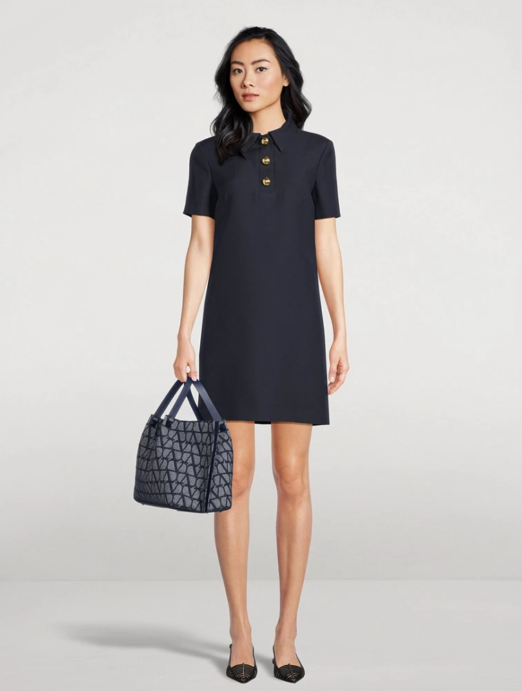 Wool Silk Polo Dress