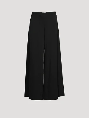 Dela Wool Wide-Leg Trousers