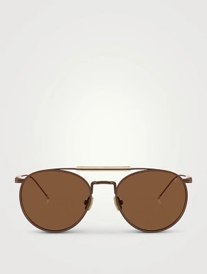 Sartorial Sunset Aviator Sunglasses