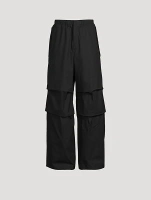 Washed Cotton Oversized Pants