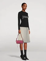 XS Le Cagole Metallic Leather Sling Bag