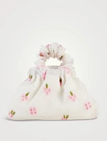 Halo Satin Scrunchie Bag In Floral Print