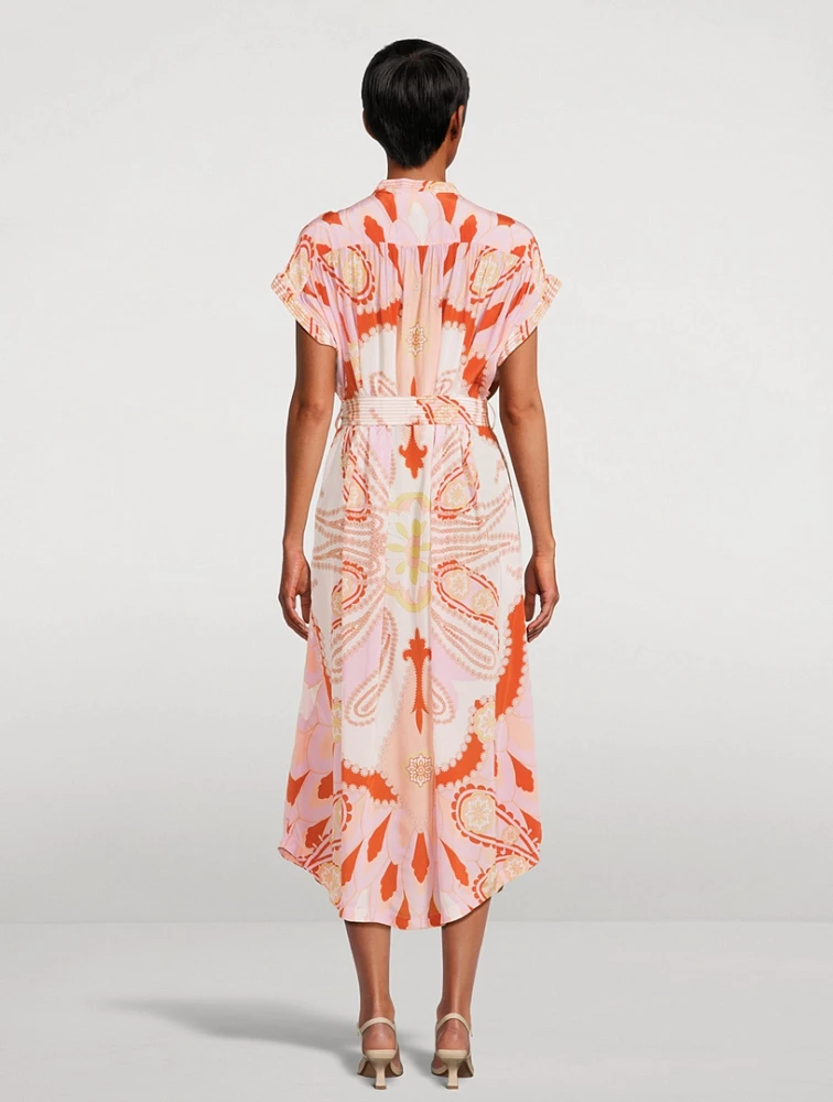 Valerie Caftan Paisley Print