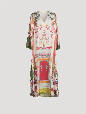 Lena Caftan Bird Print