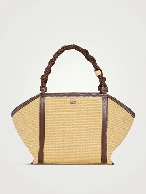 Medium Bou Raffia Tote Bag