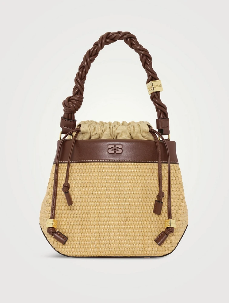 Bou Raffia Bucket Bag