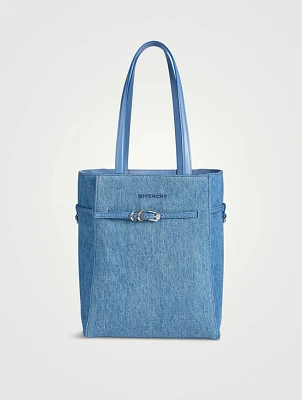 Small Voyou Denim Tote Bag